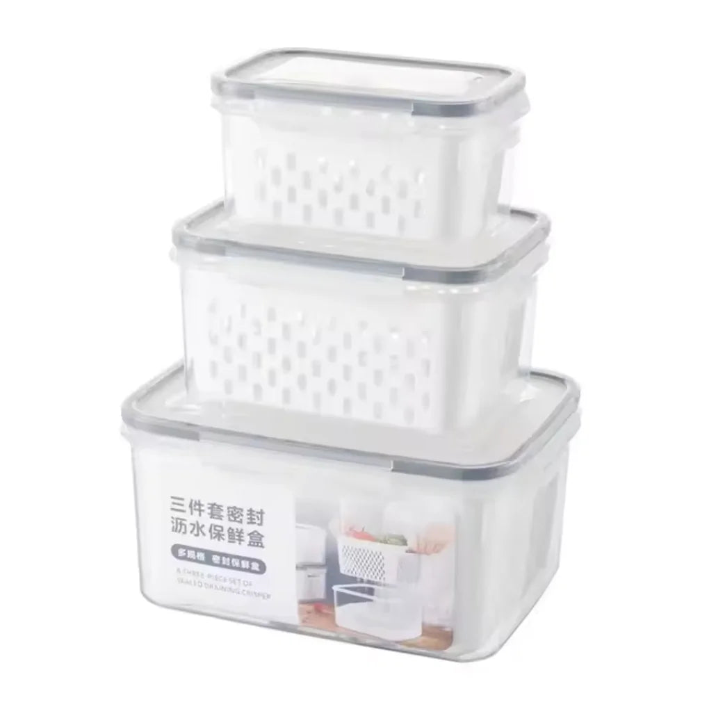 Kit 3 Potinhos Herméticos para Armazenar Ração de Cães e Gatos