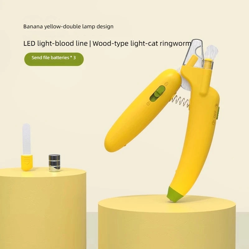 Cortador de Unhas com LED - Visualizador da Linha Vermelha para Cães e Gatos