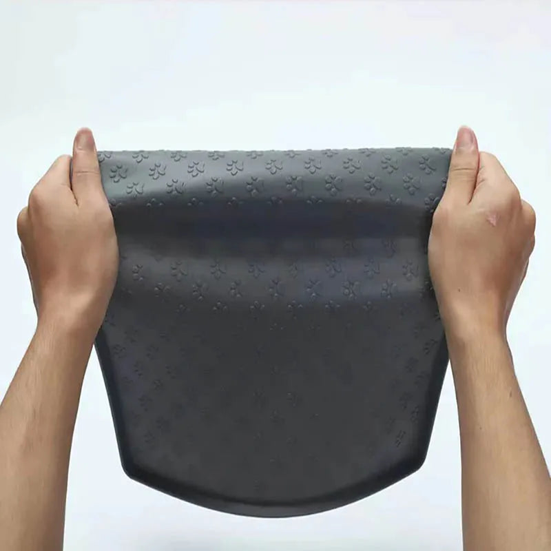 Tapete Anti-meleca e Antiderrapante para Alimentação de Cães e Gatos